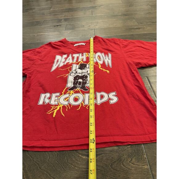 Headgear Classics Mens Red Death Row Records Nostalgic Short Sleeve T-Shirt M - Picture 7 of 8